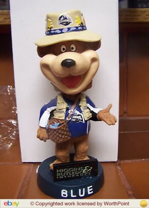 Blue bobblehead