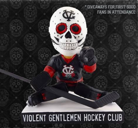 Calavera Goalie bobblehead