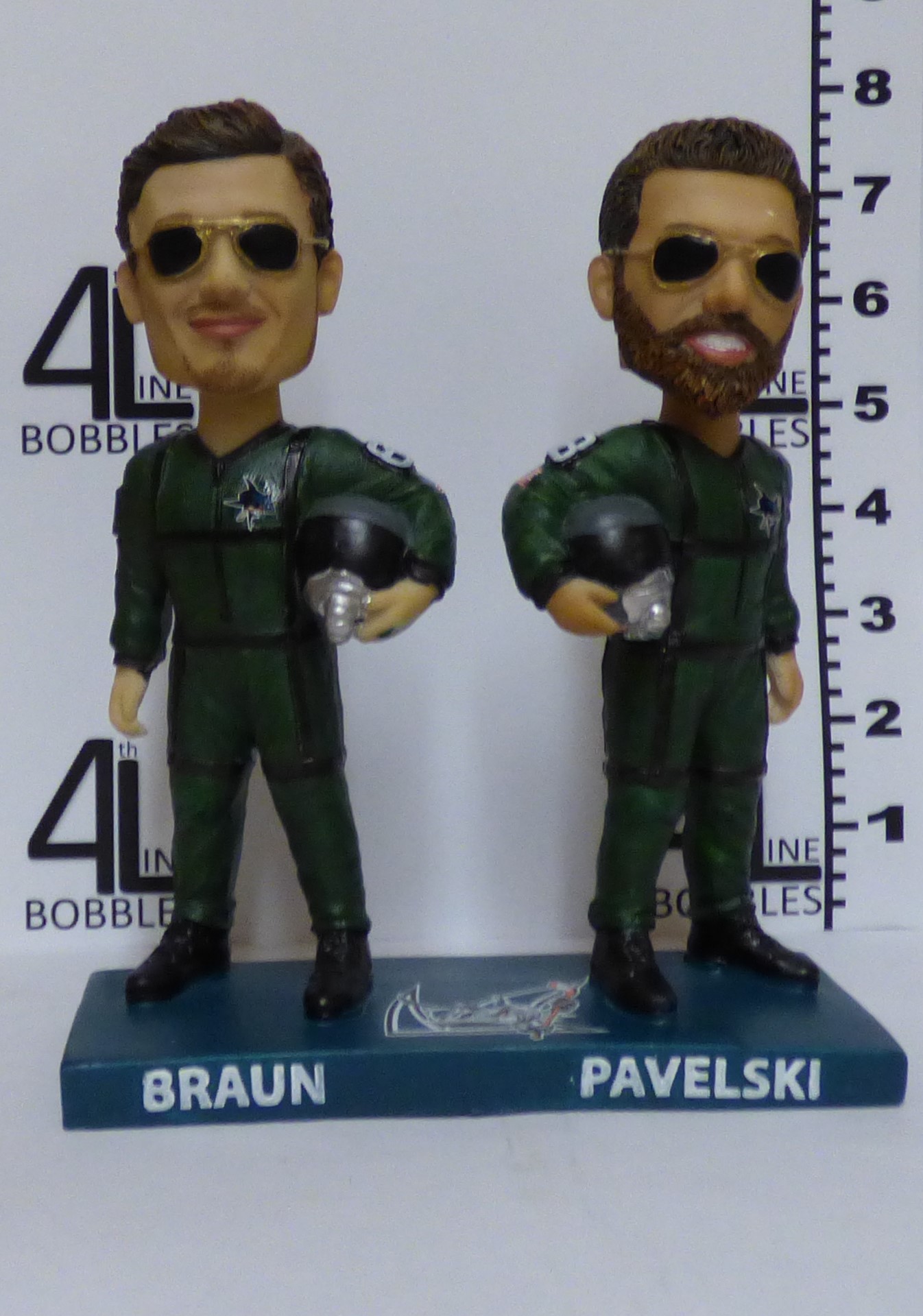 Joe Pavelski & Justin Braun bobblehead