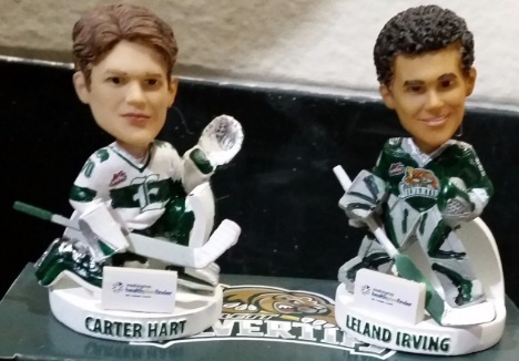 Leland Irving & Carter Hart bobblehead